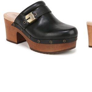 Dr. Scholls Original Joy Platform Clogs - black leather